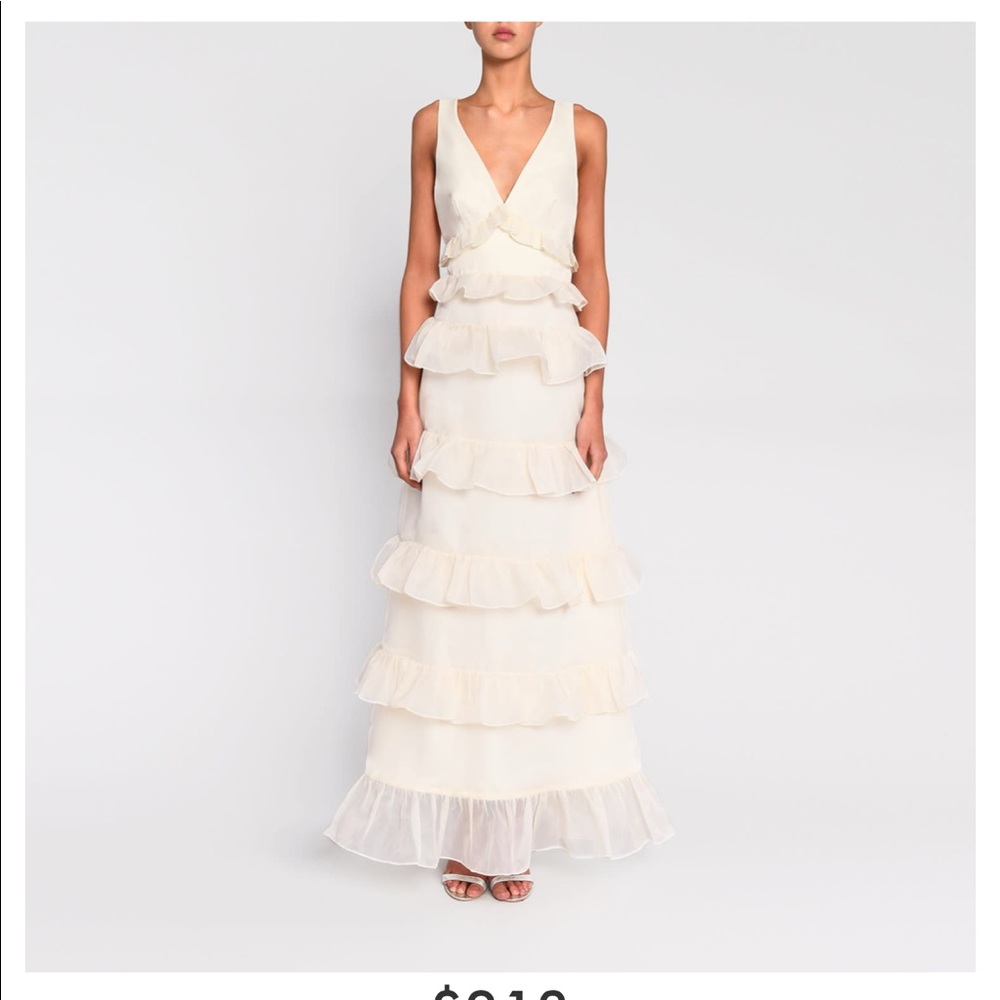 True Decadence Cream Tiered Dress